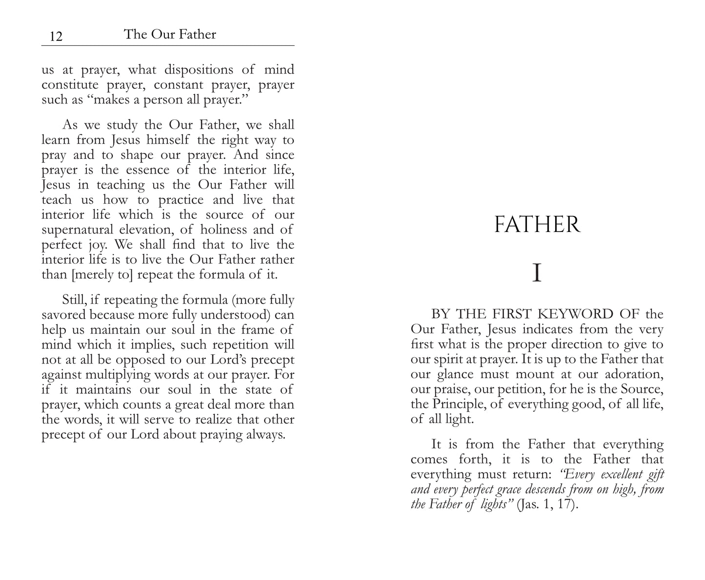 The 'Our Father' for Interior Souls - Leone Veuthey