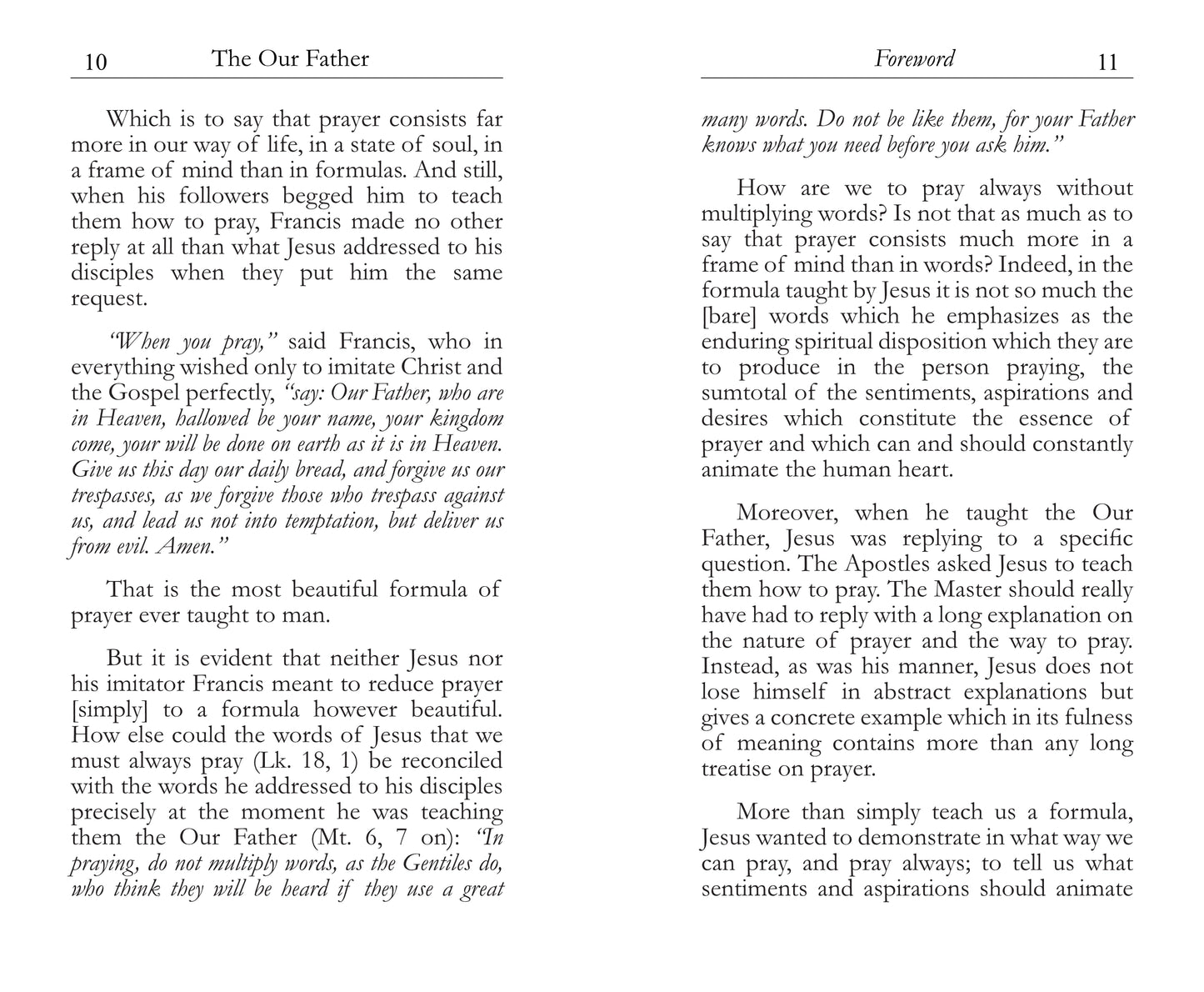 The 'Our Father' for Interior Souls - Leone Veuthey