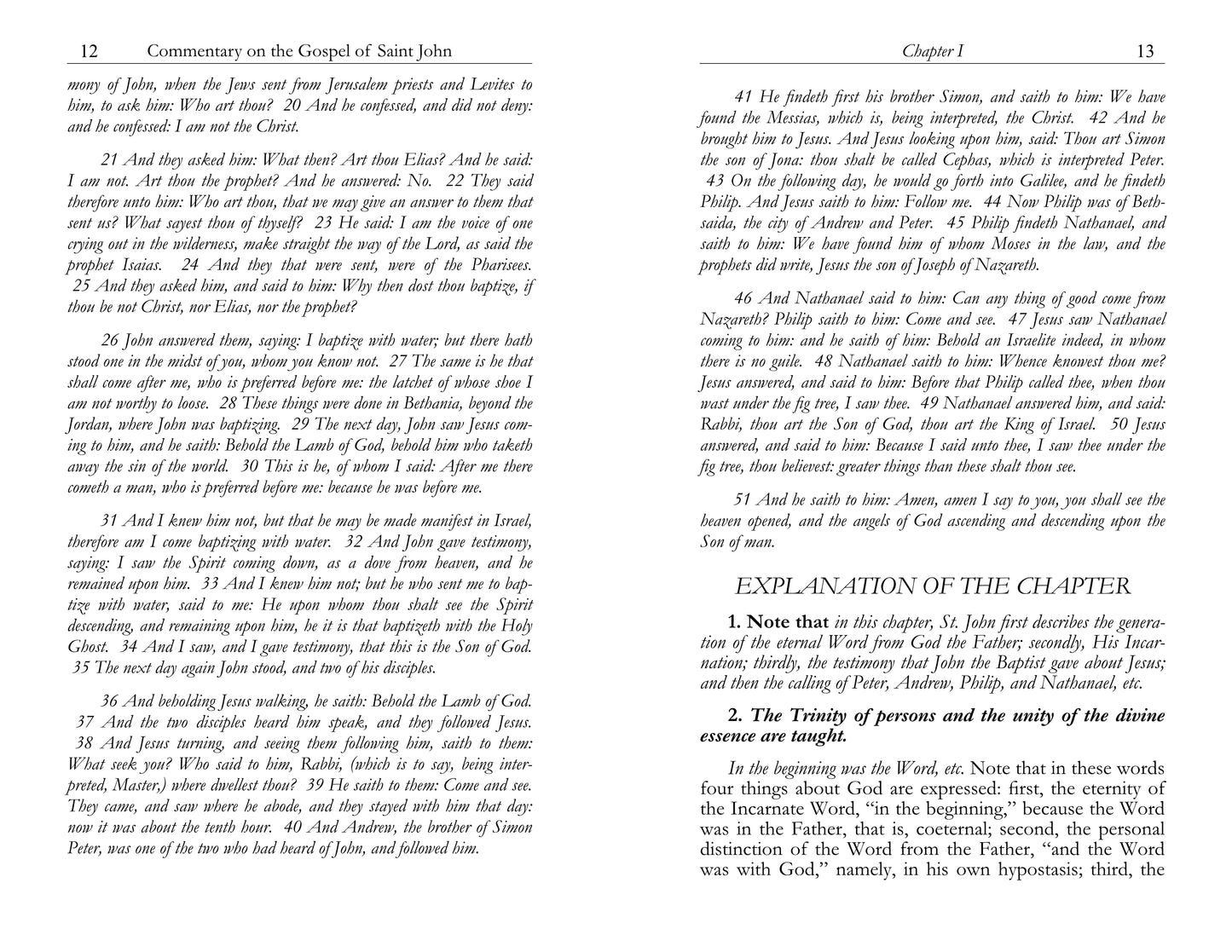 Commentary on the Gospel of St. John - Barbieri