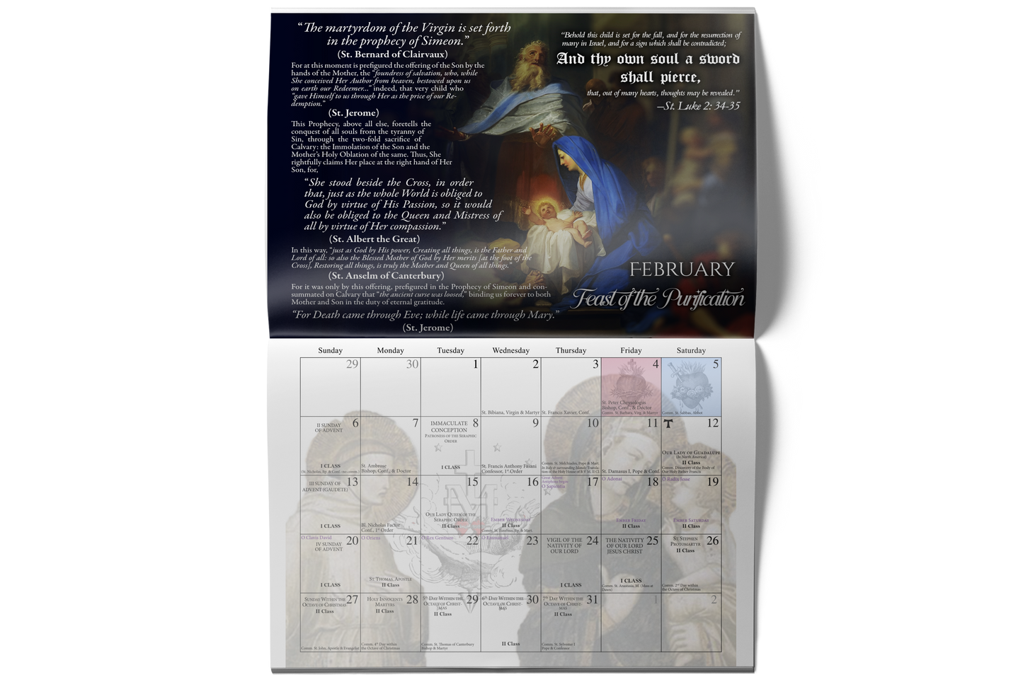 2026 COREDEMPTRIX CALENDAR